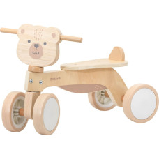 Viga PolarB koka braucamrīks – brūnais lācītis ar mīkstiem riteņiem