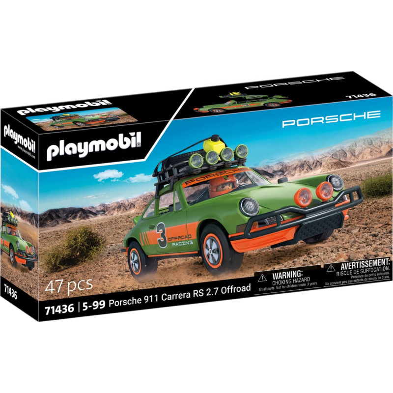 Playmobil LICENSED VEHICLES Porsche 911 Carrera RS 2.7 bezceļu izlaidums 71436