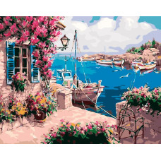 Flamingo Line Painting by the numbers - 45834 - BAY - size 40x50 cm