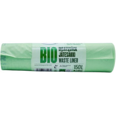 Biobag Atkritumu maisi kompostējami BioBag 125/150L (5 gab. rullī) 35mkr. 75x 115cm zaļi