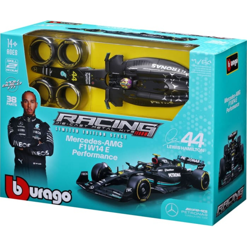 Bburago 1:24 assembly auto model F1 Mercedes-AMG F1 W14 E Performance, 18-25810