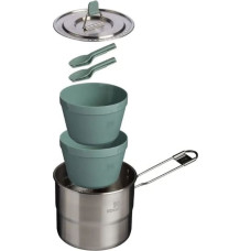 Stanley Ēdienu gatavo&scaron;anas komplekts kempingā Stanley Wildfare Go Two Set 1.1L zilganpelēks/tum&scaron;i pelēks