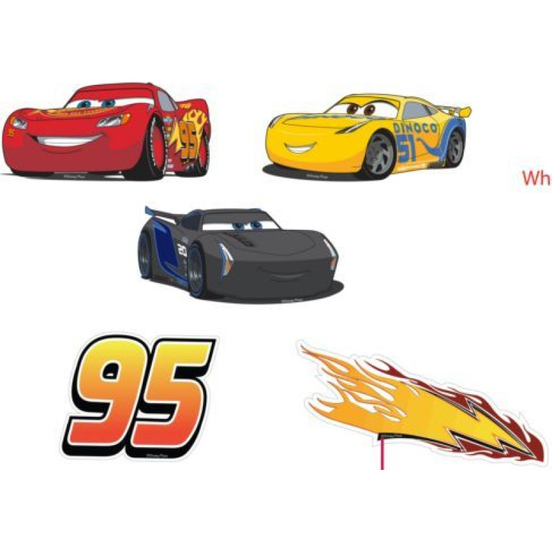 Disney 2-LAYERS WALL DECORATION CARS GROUP