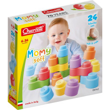 Quercetti Momy Soft Building Blocks, 24 gab. 6m+