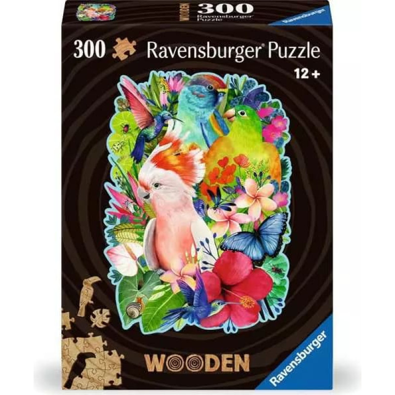 Ravensburger koka puzle Beautiful Birds, 300el. 12+