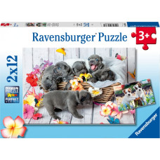 Ravensburger Puzle 2x12 gab. Mazie pūkainī&scaron;i