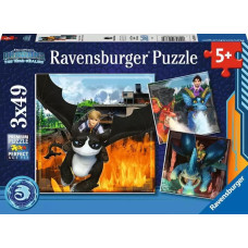 Ravensburger Puzle 3x49 gab. Disney Pūķi