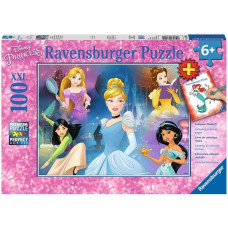 Ravensburger Puzle 100 gab. Burvīgā princese + buklets