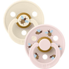 Bibs Studio Collection Colour Round apaļie mānekļi &ndash; Urban Garden Bumblebee Ivory Mix 6-18m 2gb.