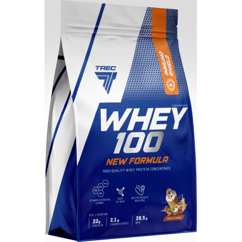 Trec Valgupulber TREC Whey 100 New Formula 700g, Hazelnut