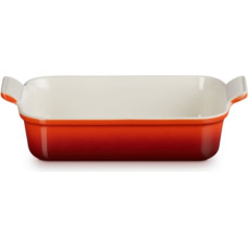 Le Creuset Cepamtrauks taisnstūra Heritage akmens masas 26x19cm / 2,4L sarkans