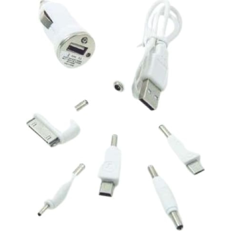 Bottari Auto telefona lādētājs ar 6 adapteriem dažādiem telefona modeļiem 12V "CHARGER-X5"