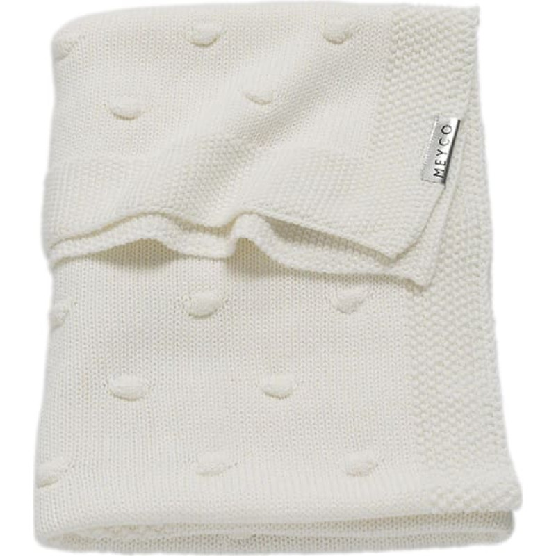 Meyco Baby Bērnu pleds Blanket Knots Offwhite 75x100cm