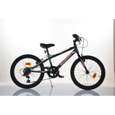 Bimbo Bike Bērnu velosipēds 20" "VIRUS BOY", melns/sarkans