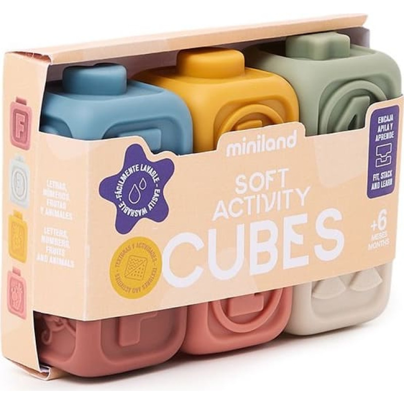 Miniland SOFT STACKING CUBES