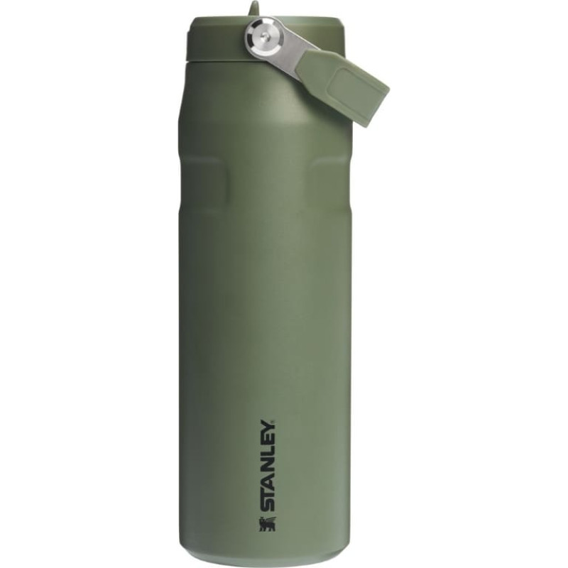 Stanley Termopudele ar salmiņu The IceFlow Bottle Flip Straw 2.0 0,71L tum&scaron;i zaļa