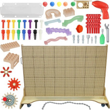 Masterkidz Freestanding STEM Creative Learning Board 166 x 125 cm + Accessories Set