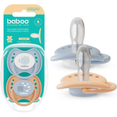 Baboo Calmy simetrisks silikona knupītis Blue Haze, 6+ mēne&scaron;i, 2 gab.