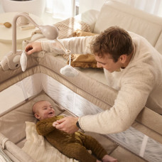 Kinderkraft ceļojumu gultiņa LEODY UP, bēša