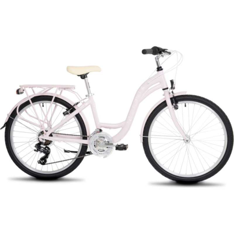 Romet Meiteņu velosipēds ROMET Panda 1, 24" violeti balts