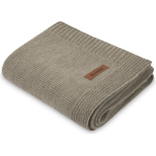 Sensillo BLANKET MERINO MELANGE 90X75 DARK BEIGE