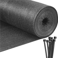 Springos Noēnojuma tīkls gai&scaron;i antracīta 185 GSM 1.7 x 10 m SN0068