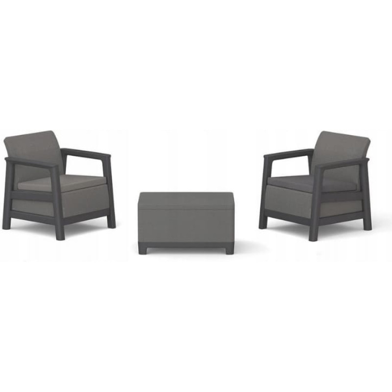 Keter Dārza mēbeļu komplekts Scandi Linea Balcony Set pelēks