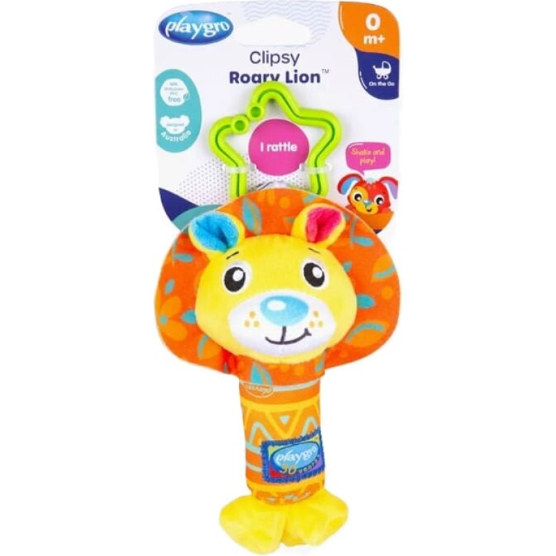 Playgro karājo&scaron;a rotaļlieta Clipsy Roary Lion, 0189044