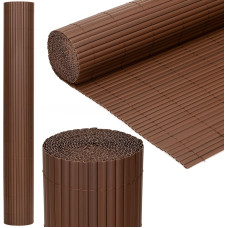 Springos PVC pārklājuma maskē&scaron;anas paklājiņ&scaron; 500x120 cm balkonam, terasei, žogam, brūns