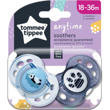 TOMMEE TIPPEE ortodontiskie māneklīši ANYTIME, 18-36 m., 2 gab., 43348694