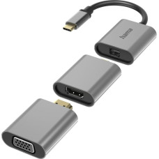 Hama 00200306 6in1 Adapter Connect2Go, USB-C, Mini-DisplayPort, HDMI, VGA