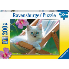 Ravensburger Puzzle Deckchair Kitty 200p 13289