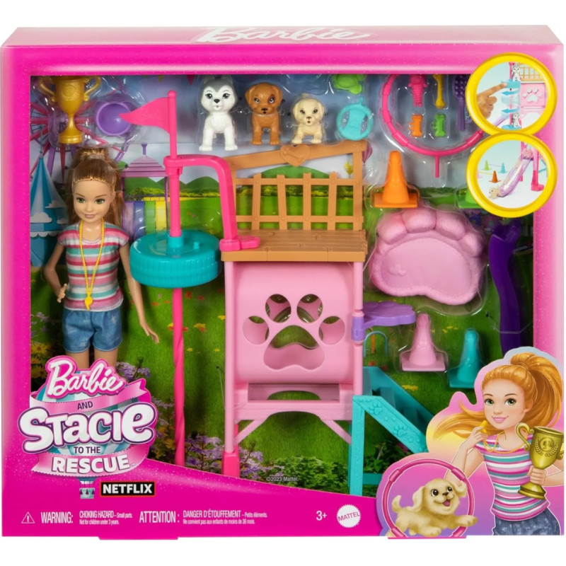 Mattel Barbie and Stacie Puppy Obstacle Course HRM10 Mattel