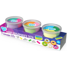 Lovin’do Radošais komplekts Modelēšanas mīkla Play Dough - 3 burciņas 9 krāsas