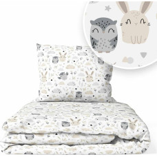 Ankras Bedding set - 6  parts - 120/90/360 - KRÓLIK & SOWA