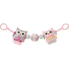 4Baby Grabulis ratiņiem OWLS pink 4BABY OP11