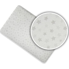 Ankras bed sheet with elastic band 120x60 stars grey