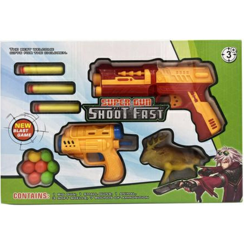 HIPO Rotaļu Ierocis - 59807 - Pistole ar šautriņām