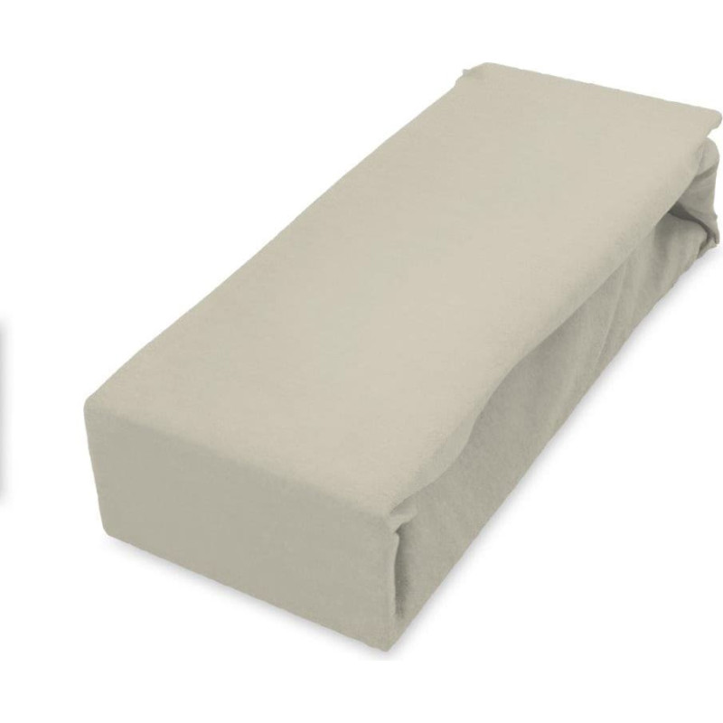 PRZEŚCIERADŁO SOFT 160X200+25 JERSEY GUMKA ECRU BAW.