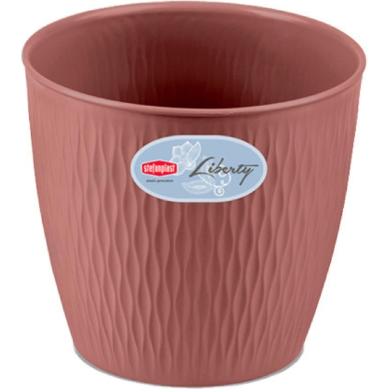 Stefanplast Puķu pods Liberty Ø20x19cm brūns