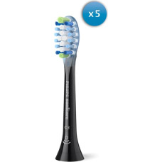 Philips Sonicare C3 Premium Plaque Defence zobu birstes uzgaļi, komplektā 4 + 1 gab, melns - HX9045/88