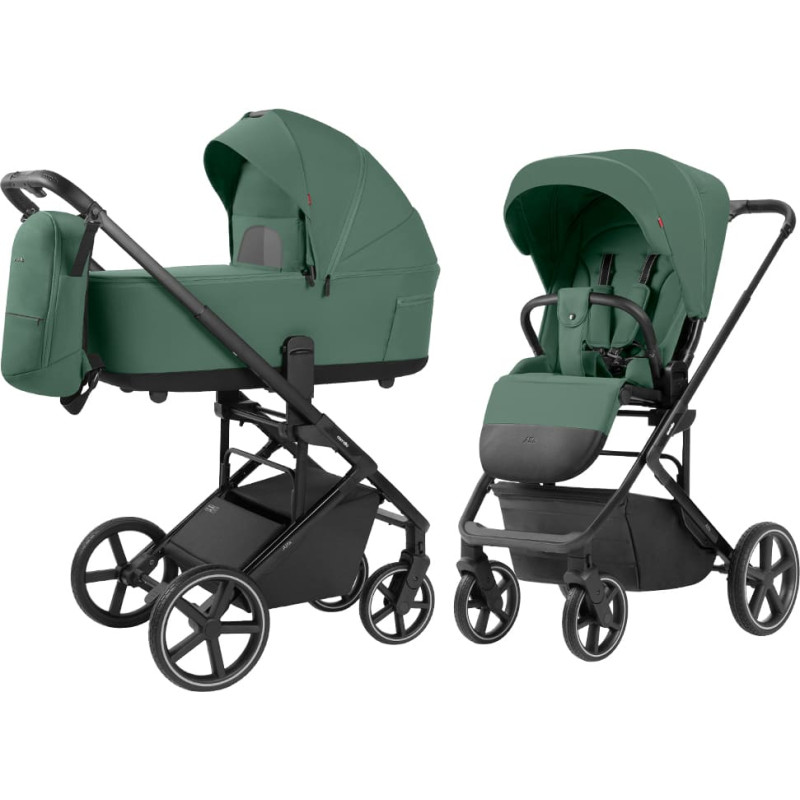 Carrello Baby Bērnu ratiņi 2 vienā CARRELLO Alfa CRL-6522 Meadow Green