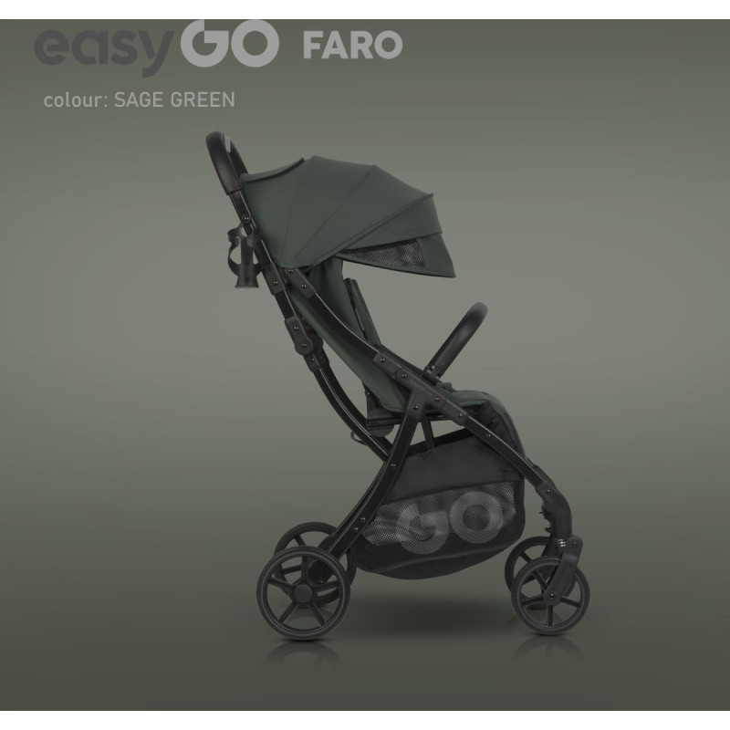 Euro-Cart EASY GO Pastaigu rati FARO SAGE GREEN