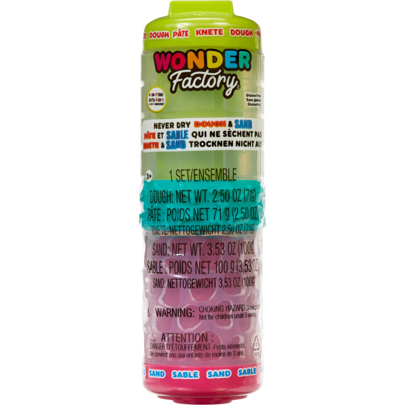 MGA Wonder Factory Never Dry Dough & Sand Starter Set Asst in PDQ 595304-EUC