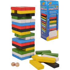GRA WIEŻA DREWNIANA KOLOROWA