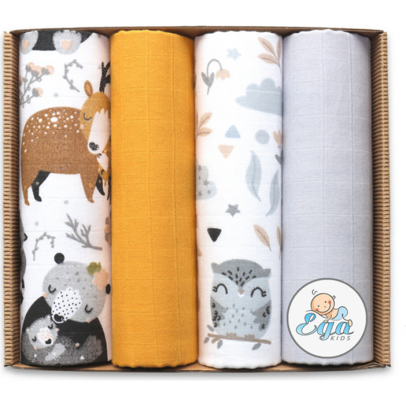 Ega Kids Diaper - SET in ECO BOX - 21662 - MUSLIN - EGA - size 60x80 cm  - nr 3