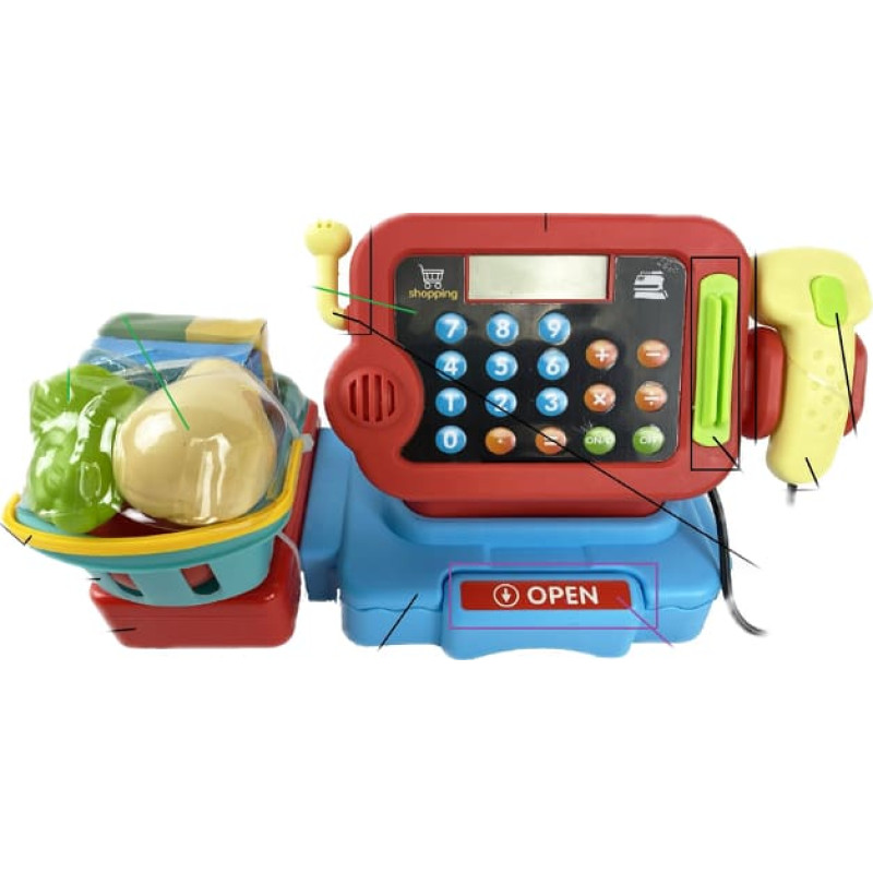 BO . Kases aparāts ar gaismām un skaņām