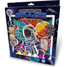 Splat Planet koka 3D krāsojamais attēls, Kosmoss