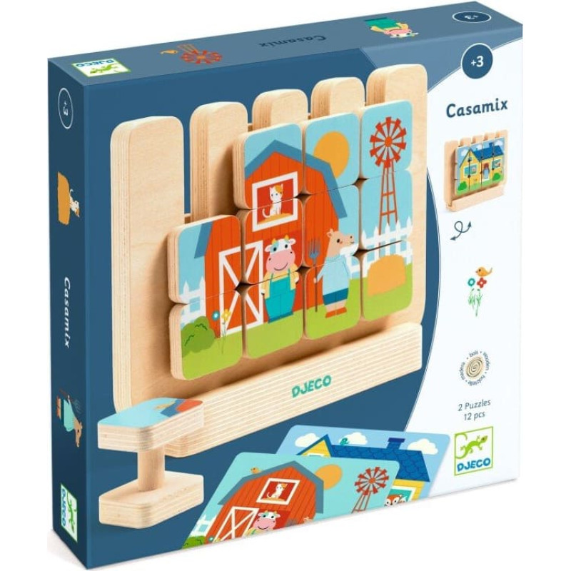 Djeco Izglītojo&scaron;a koka spēle - Mājas