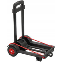 Keeeper Viegli salokami transportē&scaron;anas ratiņi ar kravnesību līdz 50kg Mick 34x24,5x93,5cm melni